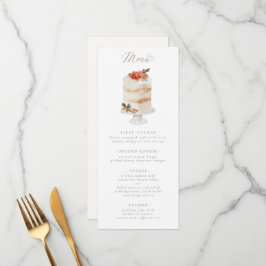 Weihnachtsgebäck Menükarte