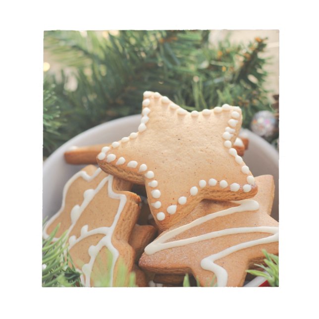 Weihnachtsgebäck Notizblock (Vorderseite)