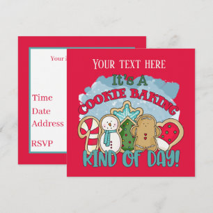 Weihnachtsgebäck Party  Einladung