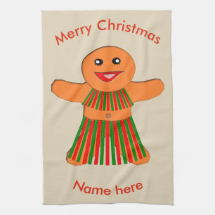 Weihnachtsgebäck Party Gingerbrei Handtuch