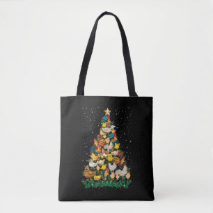 Weihnachtsgebäck Pine Tree Funny Chicken Bauer Tasche