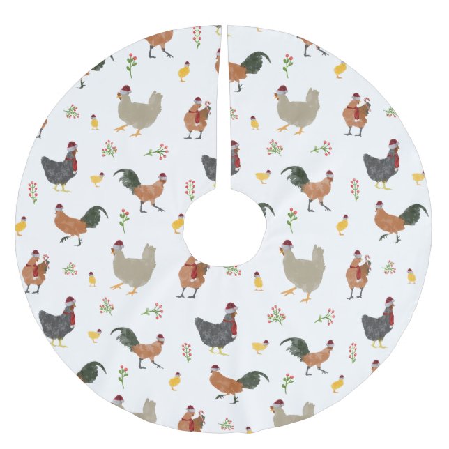 Weihnachtsgebäck Polyester Weihnachtsbaumdecke (Vorderseite)