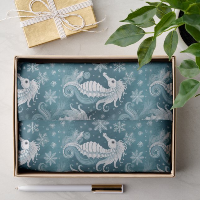 Weihnachtsgebäck & Schneeflocken #13 ID1009 Seidenpapier (Geschenk)