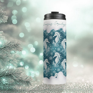 Weihnachtsgebäck & Schneeflocken #13 ID1009 Thermosbecher