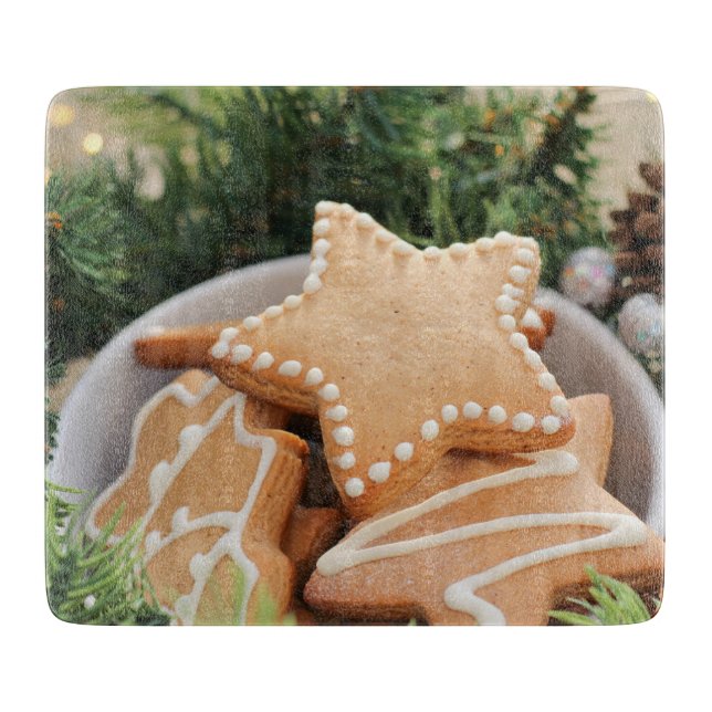 Weihnachtsgebäck Schneidebrett (Vorderseite)