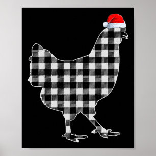 Weihnachtsgebäck Shirt Schwarz-Weiß Buffalo Pl Poster