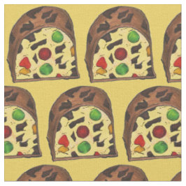 Weihnachtsgebäck Slice Holiday Fruitcake Weihnacht Stoff