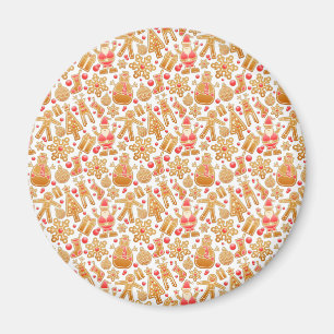 Weihnachtsgebäck & Snowman Gingerbrot Weihnachtske Magnet