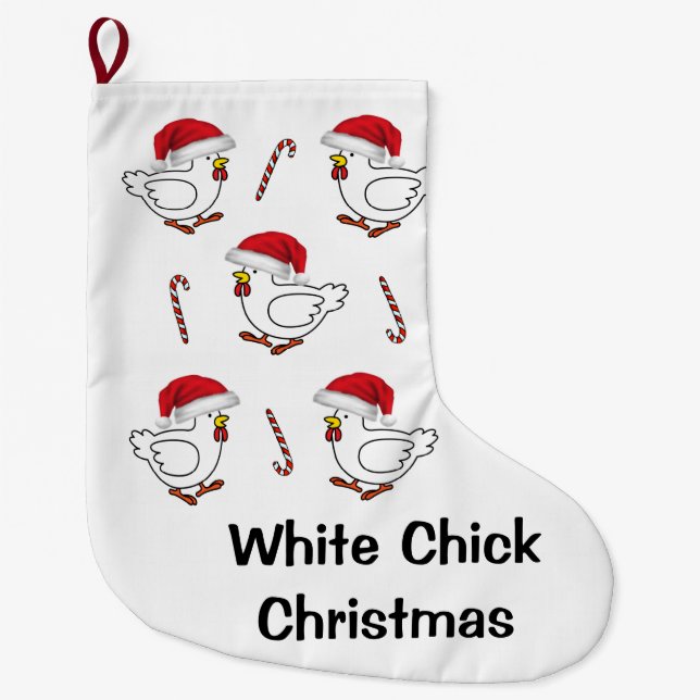 Weihnachtsgebäck, Strumpf, Hühner Großer Weihnachtsstrumpf (Vorderseite)