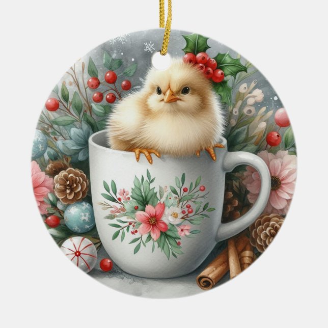 Weihnachtsgebäck Tasse Keramik Ornament (Vorne)