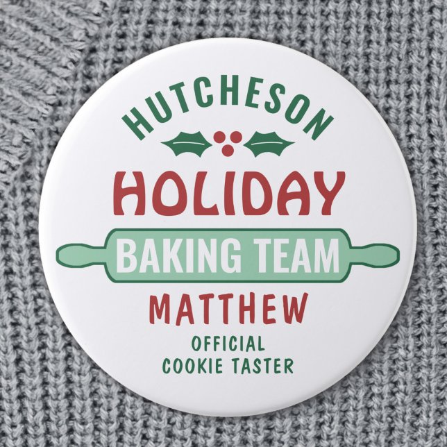 Weihnachtsgebäck Team Weihnachts-Cookie Party Nied Button (Von Creator hochgeladen)