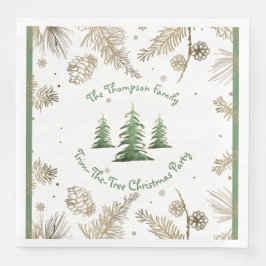 Weihnachtsgebäck, Trim-the-Tree, Familienname, Serviette
