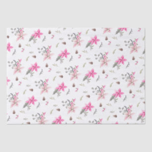 Weihnachtsgebäck und Blume im Wasser Seidenpapier