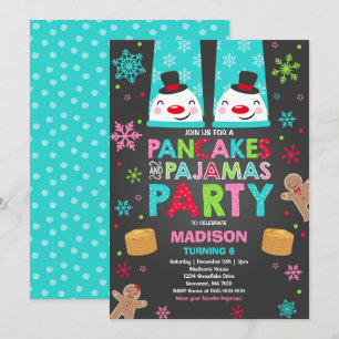 Weihnachtsgebäck und Pajamas Einladung Weihnachten