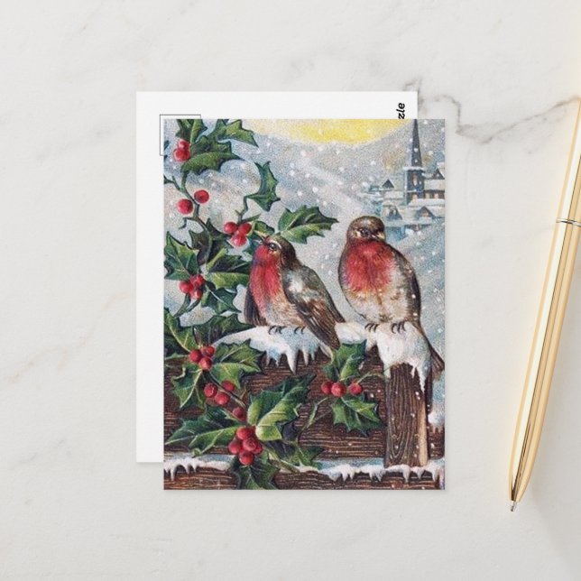 Weihnachtsgebäck Weihnachten Feiertag Postkarte (Vorderseite/Rückseite Beispiel)