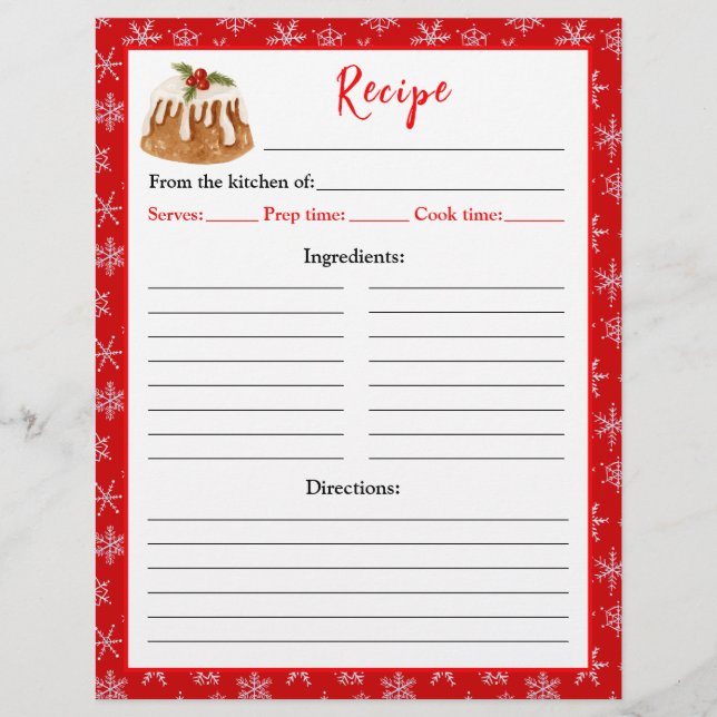 Weihnachtsgebäck Weihnachts Pudding Rezept Seite (Vorne)