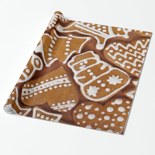 Weihnachtsgebäck Weihnachtskekse Geschenkpapier (Ungerollt)