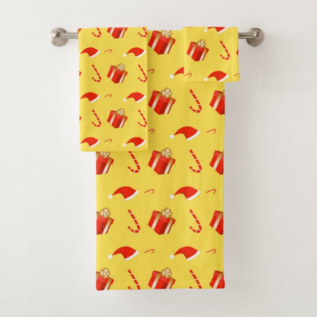 Weihnachtsgebäck Weihnachtsmannmütze Badhandtuch Set (Insitu)