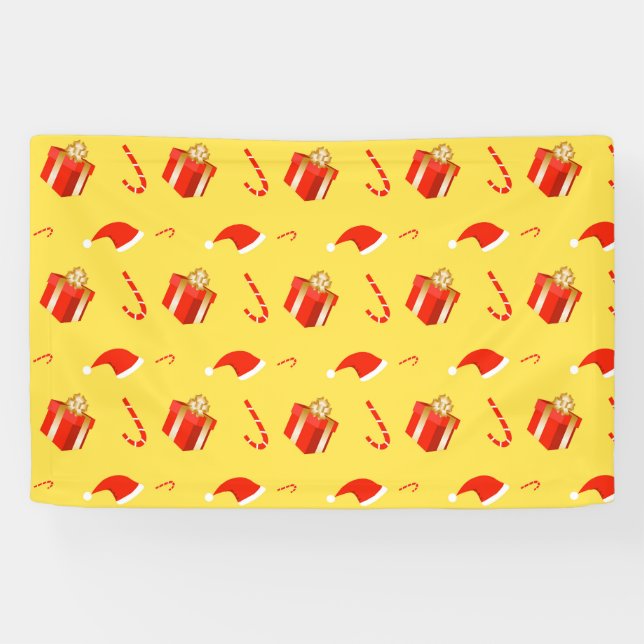 Weihnachtsgebäck Weihnachtsmannmütze Banner (Horizontal)