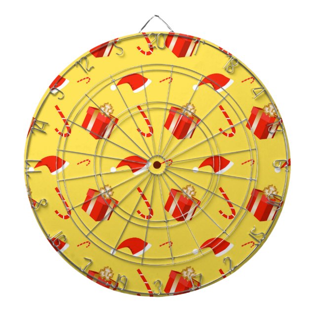 Weihnachtsgebäck Weihnachtsmannmütze Dartscheibe (vorne)