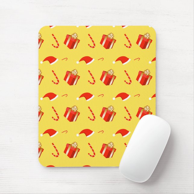 Weihnachtsgebäck Weihnachtsmannmütze Mousepad (Mit Mouse)