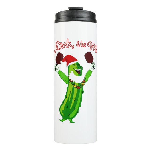Weihnachtsgebäck Weihnachtsmannmütze Picknick Thermosbecher (Vorderseite)