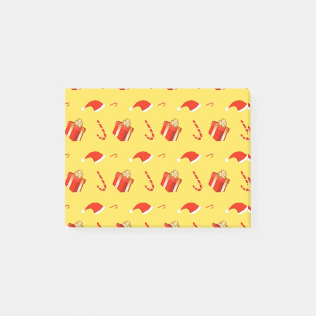 Weihnachtsgebäck Weihnachtsmannmütze Post-it Klebezettel (Vorderseite)