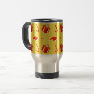 Weihnachtsgebäck Weihnachtsmannmütze Reisebecher