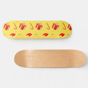 Weihnachtsgebäck Weihnachtsmannmütze Skateboard