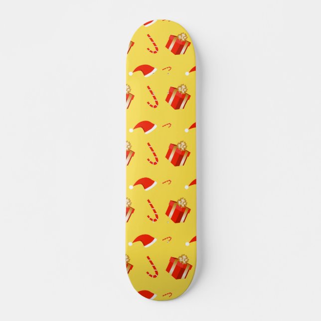 Weihnachtsgebäck Weihnachtsmannmütze Skateboard (Vorne)
