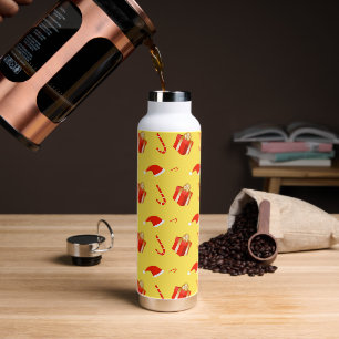 Weihnachtsgebäck Weihnachtsmannmütze Trinkflasche