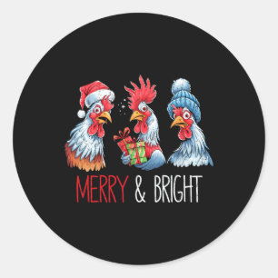 Weihnachtsgebäck Weihnachtsmannmütze Weihnachtsbau Runder Aufkleber