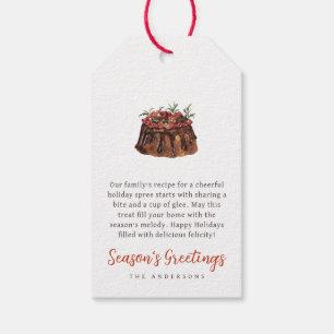 Weihnachtsgebackene Leckerei Geschenkanhänger