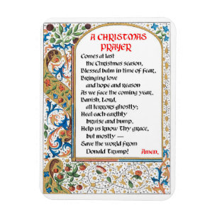 Weihnachtsgebet (Donald Trump) Magnet #1