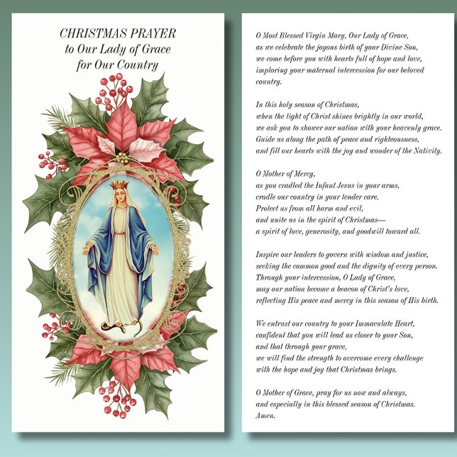 Weihnachtsgebet Unsere Frau von Grace Poinsettia (Von Creator hochgeladen)