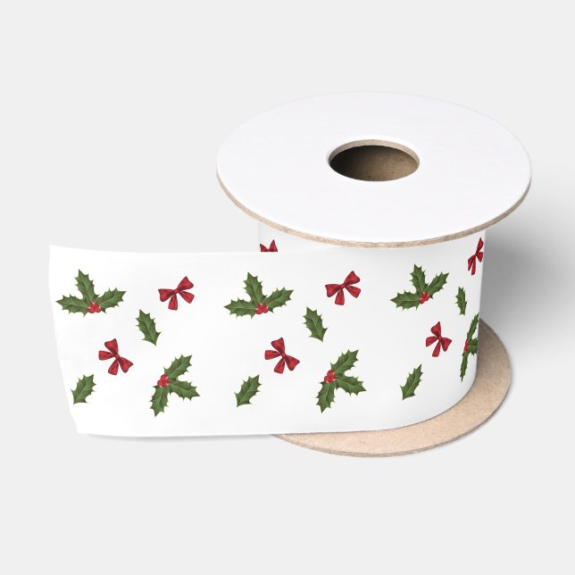 Weihnachtsgebirge, Heilige Pflanze und Muster der  Satinband (Spule)