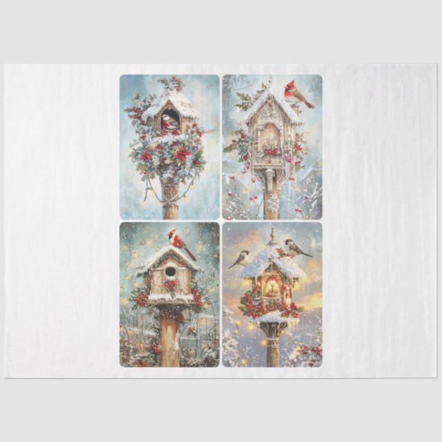 Weihnachtsgebirge Seidenpapier (Vorderseite)