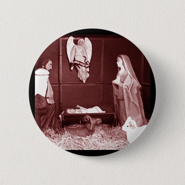 Weihnachtsgeburt Button (Vorderseite)