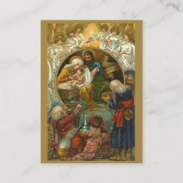 WeihnachtsGeburt Christis-Offenbarungs-grüßende Visitenkarte