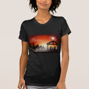 WeihnachtsGeburt Christis-Szene T-Shirt