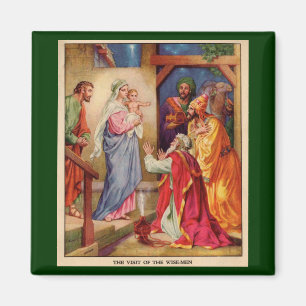 WeihnachtsGeburt Christis-Szene Wisemen Magnet