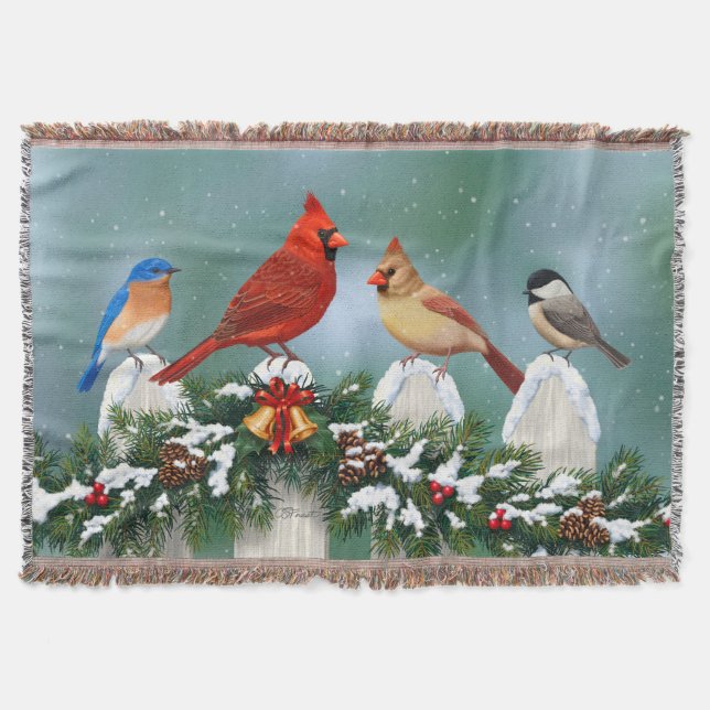 Weihnachtsgeburten & Weihnachtsgarland Decke (Vorderseite)