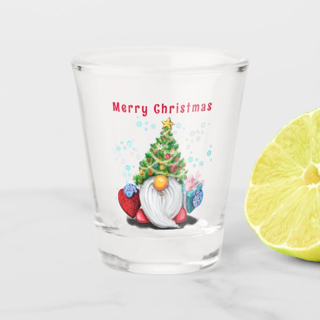 Weihnachtsgeburtglas Schnapsglas (Vorderseite)