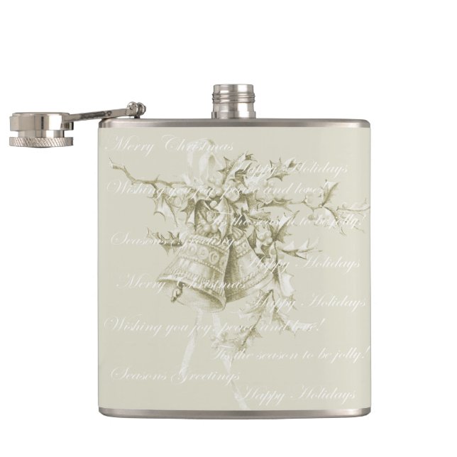 Weihnachtsgeburtspasseln neutral flachmann (Geöffnet)