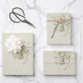Weihnachtsgeburtspasseln neutral geschenkpapier set