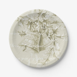 Weihnachtsgeburtspasseln neutral pappteller