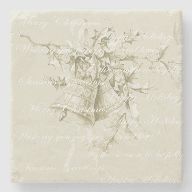 Weihnachtsgeburtspasseln neutral steinuntersetzer (Vorderseite)