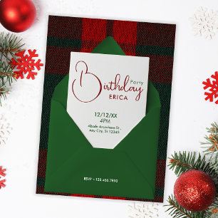 Weihnachtsgeburtstag Einladung