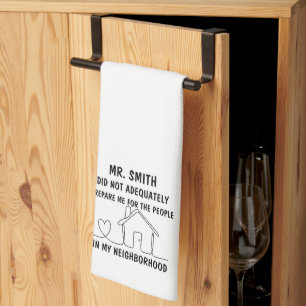 Weihnachtsgeburtstagsgeschenke für Nachbarn Gastge Geschirrtuch