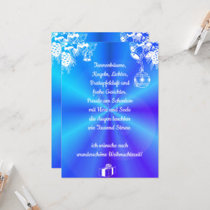 Weihnachtsgedicht Deutsch , Text hinzufügen Karte